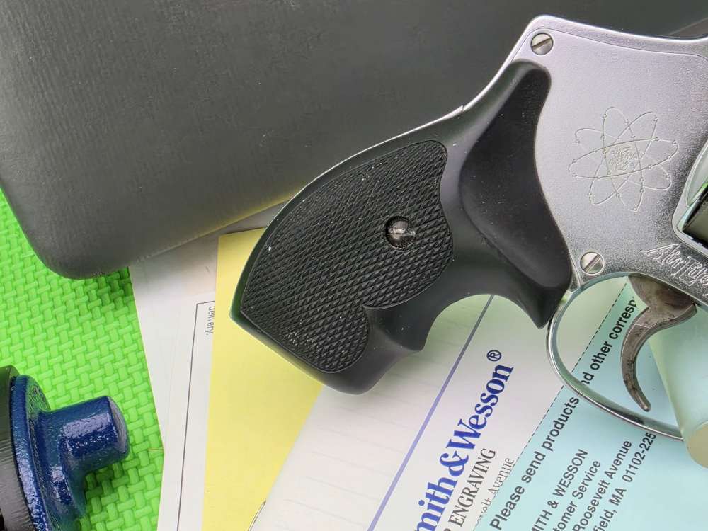 S&W SMITH & WESSON 332 Ti AIRLITE TITANIUM 32 H&R MAG MADE 1999 ONLY + BOX -img-11