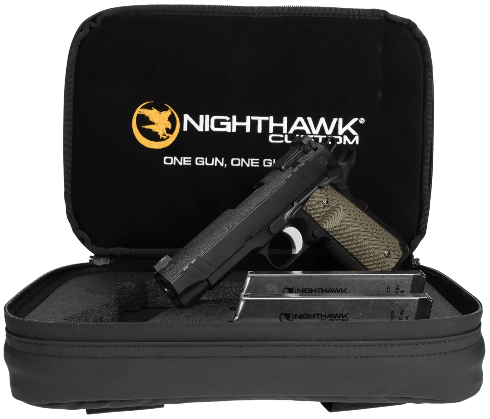 NEW! Nighthawk Custom Bob Marvel Commander 1911 .45 ACP Hand Stippled Slide-img-1