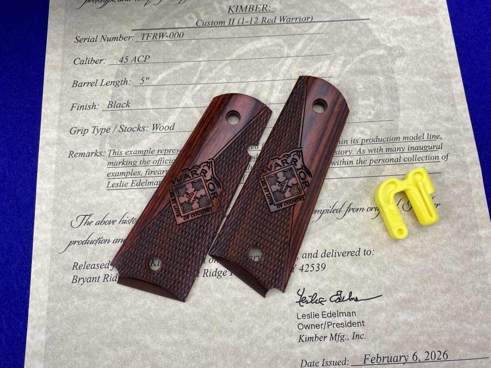 Kimber Custom II (1-12 Red Warriors) *FIRST SERIALIZED EXAMPLE* #TFRW-000-img-52