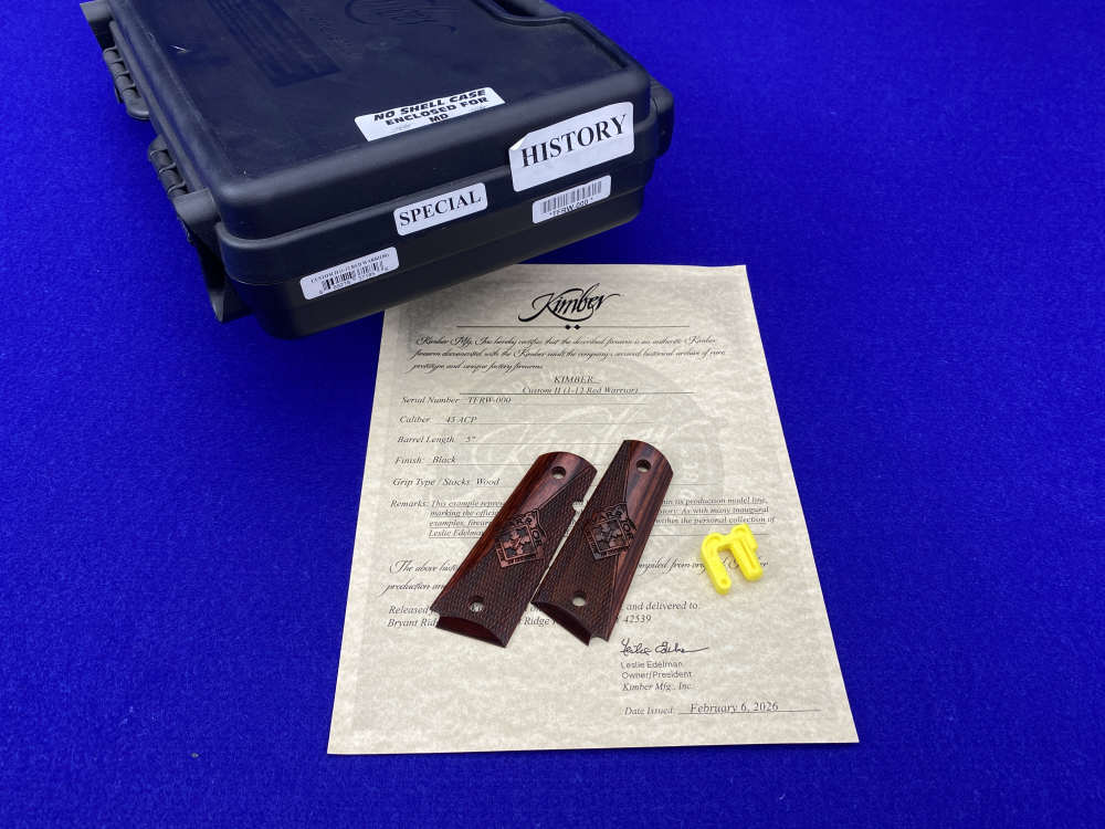 Kimber Custom II (1-12 Red Warriors) *FIRST SERIALIZED EXAMPLE* #TFRW-000-img-49