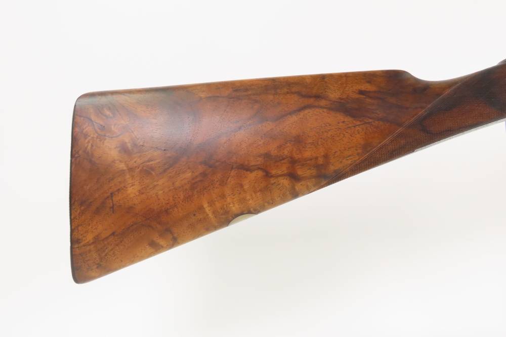 ENGRAVED British JAMES CARR & SONS Side x Side C&R HAMMERLESS 12 g. Shotgun-img-3