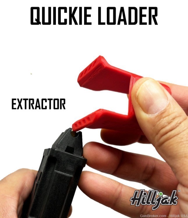 Magazine Speed Loader for CMMG Bravo 22LR magazines, Quickie Loader - Red-img-1