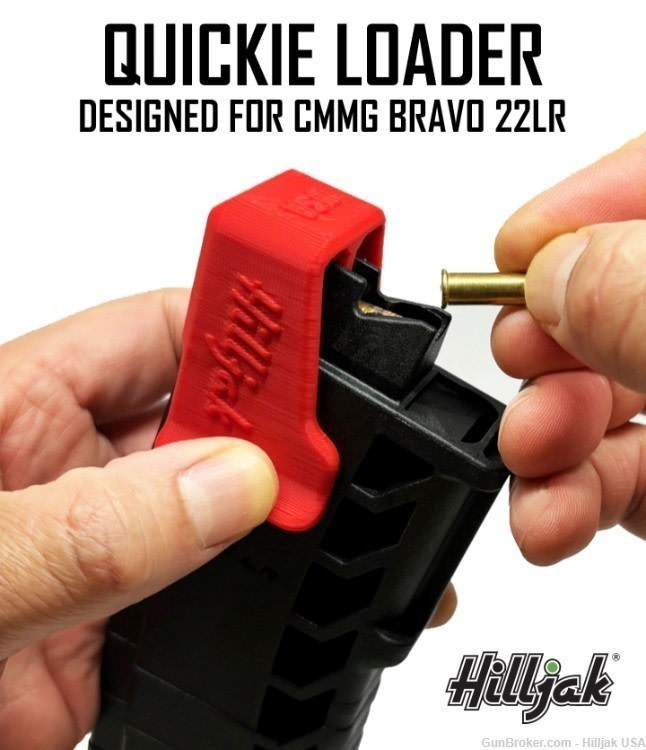 Magazine Speed Loader for CMMG Bravo 22LR magazines, Quickie Loader - Red-img-0