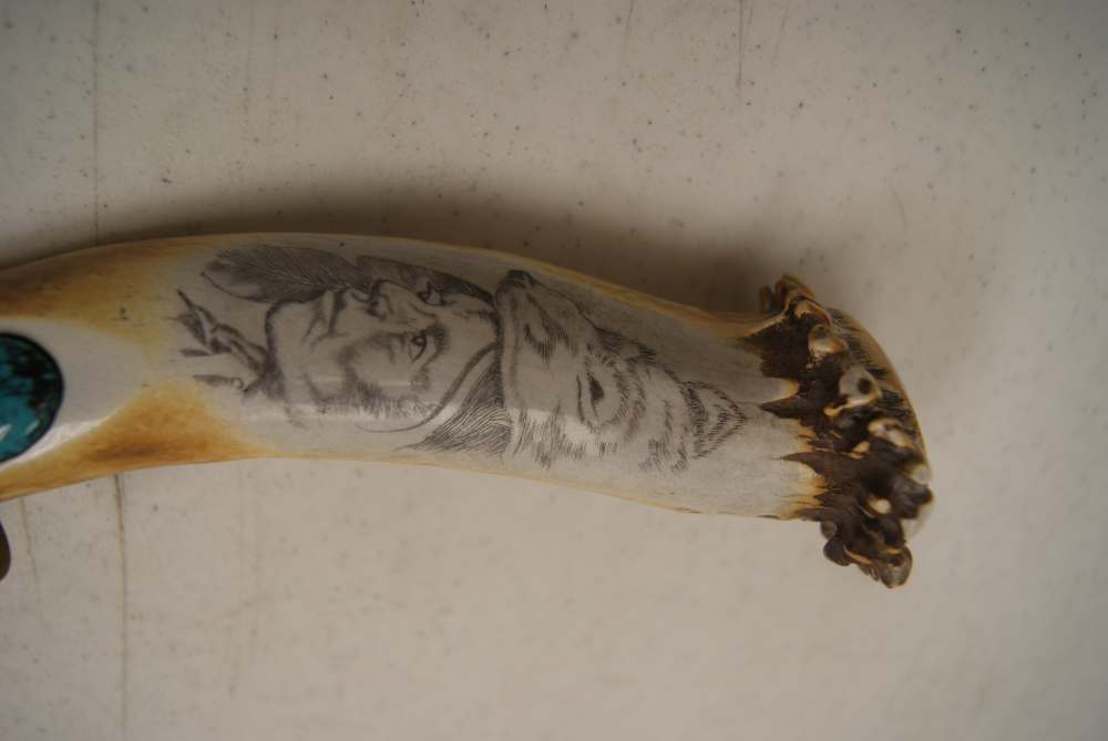 FIXED BLADE HUNTING KNIVE SIGNED P.K.-img-11