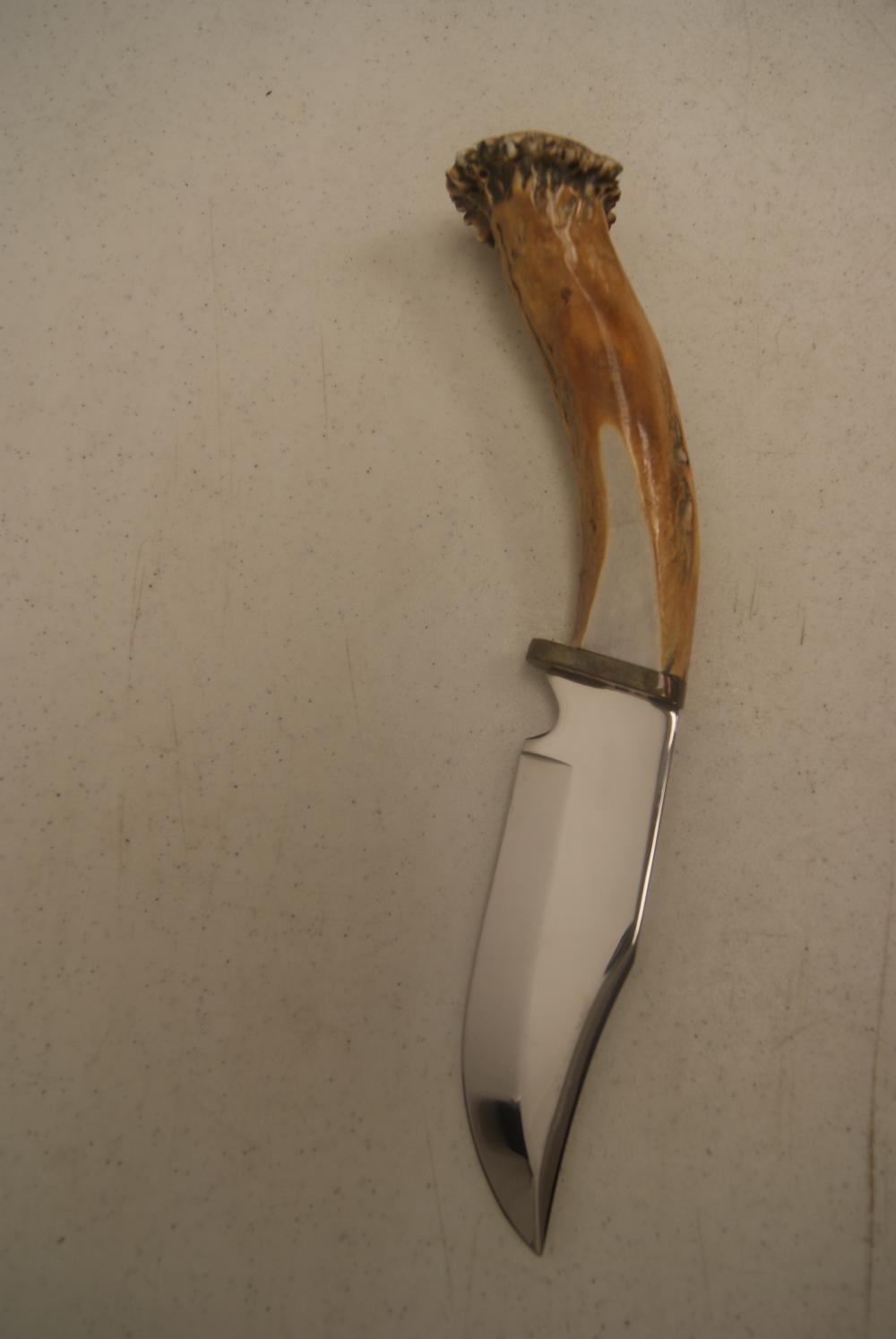 FIXED BLADE HUNTING KNIVE SIGNED P.K.-img-13