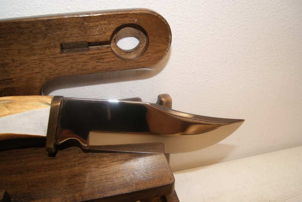 FIXED BLADE HUNTING KNIVE SIGNED P.K.-img-5