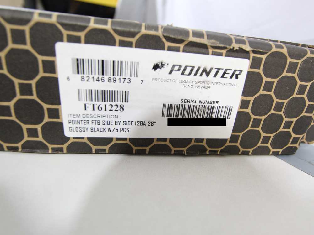 NIB Pointer FT6 SxS Break Action Shotgun 12ga-3" 28" Walnut FT61228 -img-2