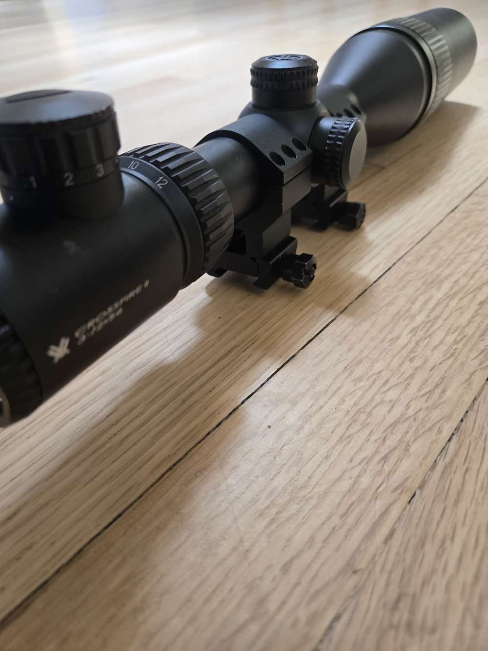 Vortex Crossfire II 3-12x56 w/ sun shield and 30mm rings-img-5