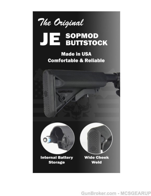 AR15 Sopmod Stock Kit USA Made AR 15 Mil-Spec ButtStock 223 5.56 Buffer kit-img-3