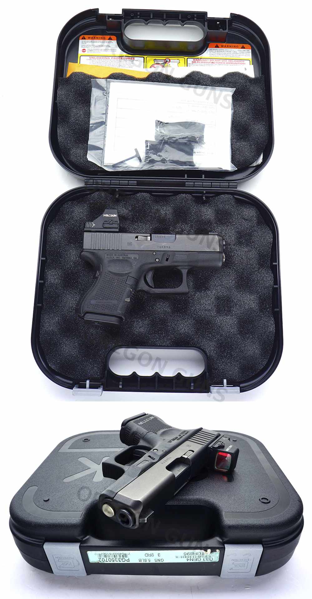 GLOCK 33 4TH GEN PISTOL .357 SIG HOLOSUN REFLEX OPTIC LIKE NEW CONDITION-img-3