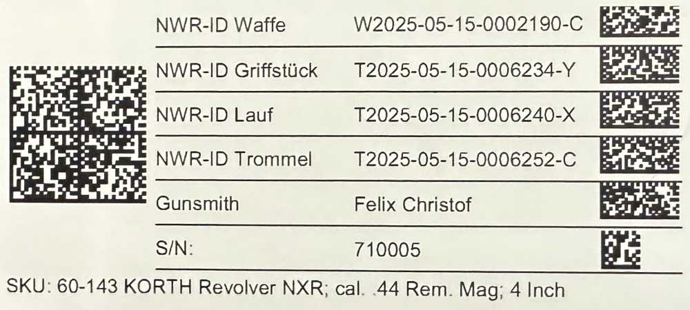 Nighthawk Custom Korth NXR 44 Magnum 4" Revolver .44 MAG Walnut 0414-img-13