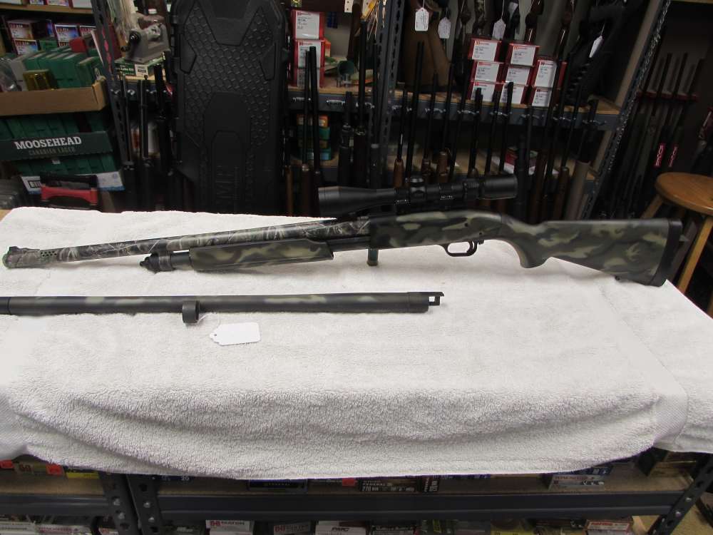 Mossberg 835 12 Ga 3" mag 24" rifle bbl for deer and 24" Turkey bbl & scope-img-14
