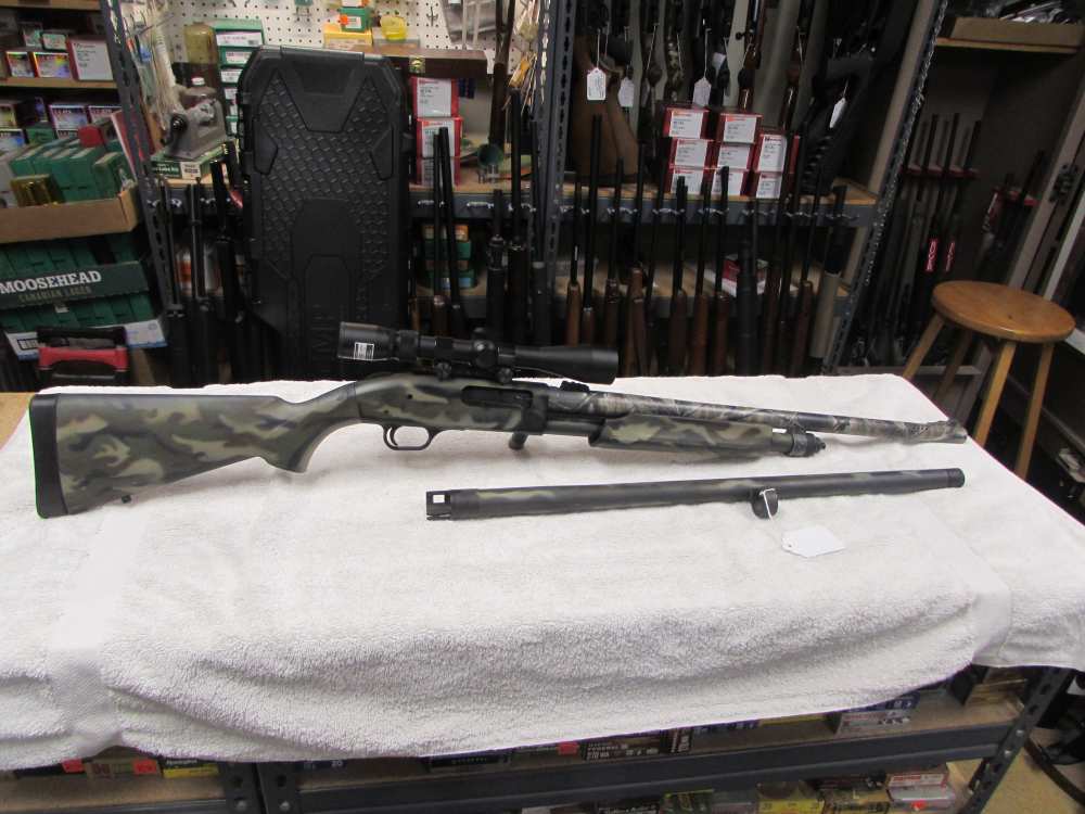 Mossberg 835 12 Ga 3" mag 24" rifle bbl for deer and 24" Turkey bbl & scope-img-0