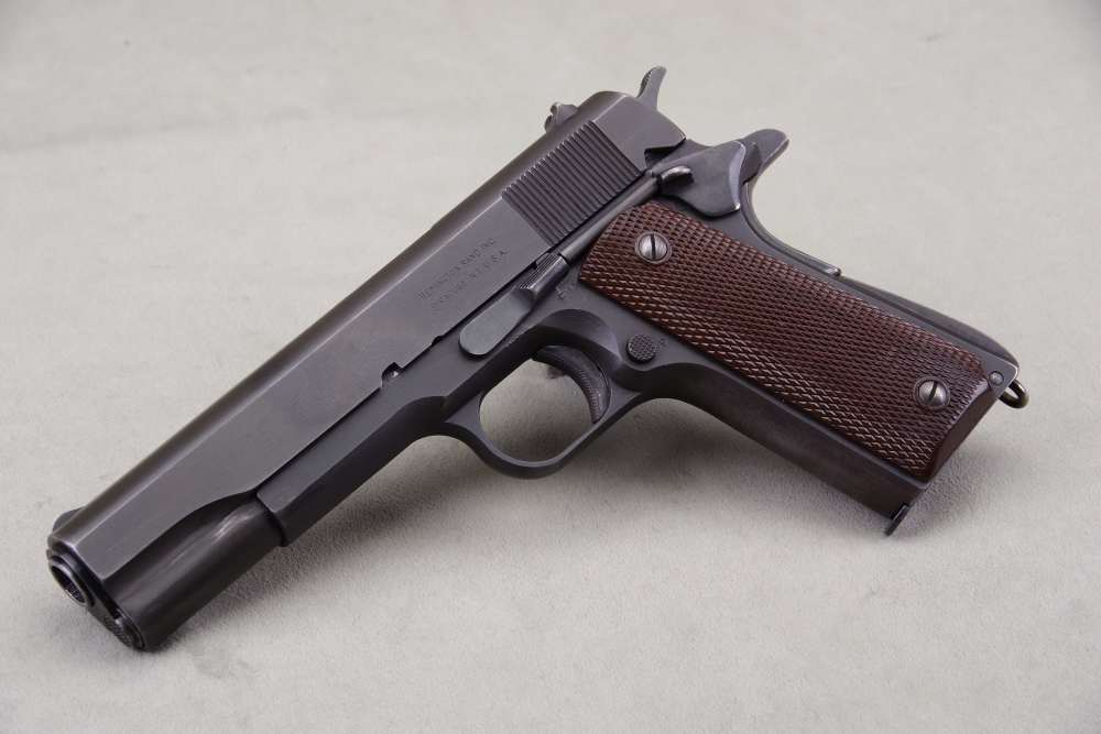 All Original 1943 Remington-Rand 1911A1 45 ACP 5'' Parkerized 96%-img-40