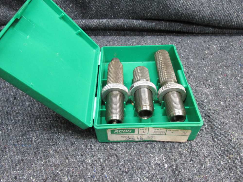 RCBS MADE .50/140 CALIBER 3 PIECE DIE SET, COMPLETE, READY TO USE-img-0