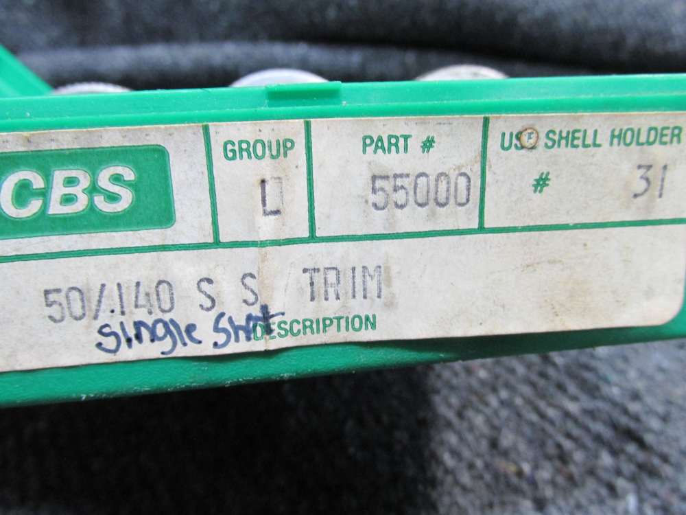 RCBS MADE .50/140 CALIBER 3 PIECE DIE SET, COMPLETE, READY TO USE-img-1