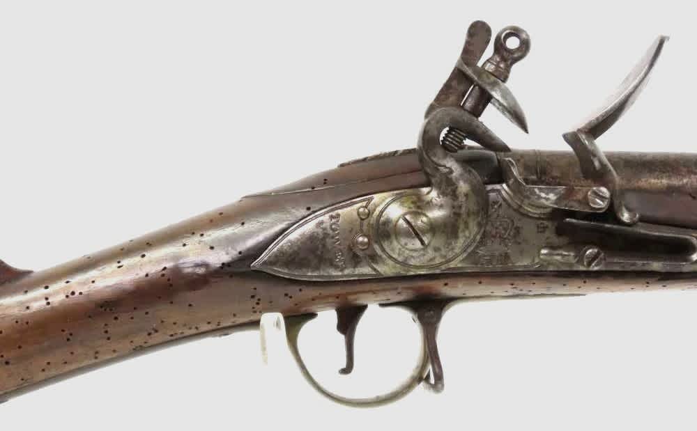 Original India Pattern Brown Bess Flintlock Musket-img-2