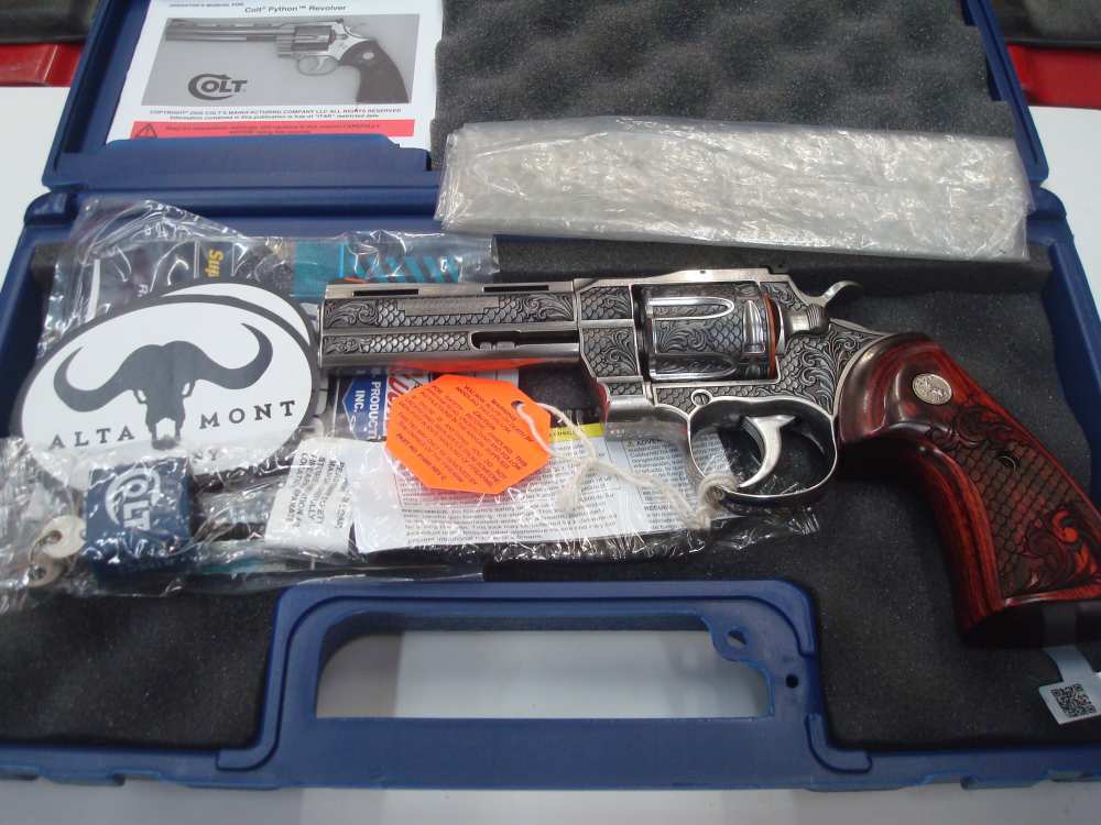 Colt Python "Royal Snake Scales" Revolver Altamont Engraved .357 Magnum-img-27