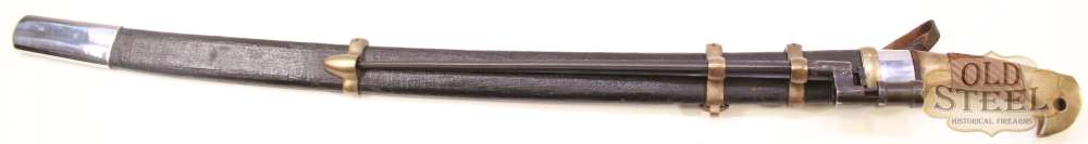WWII Soviet Shashka Cavalry Sword 1942 w/ Brass 91/30 Bayonet Mount-img-5