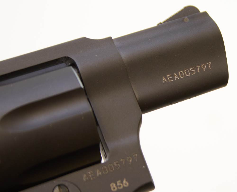 Taurus 856 6 Shot 38 SPL 2 in Barrel Snub Nose W/ Box Blue G10 Grips-img-6