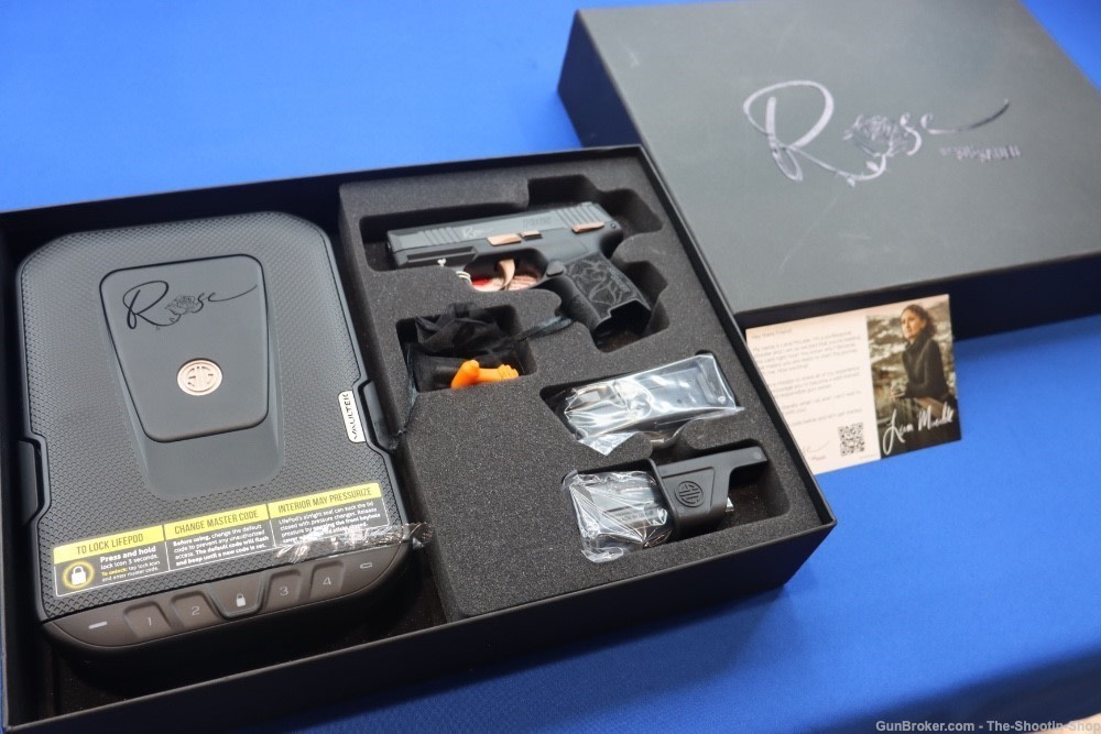 SIG SAUER Model P365 ROSE Pistol Kit 380ACP 10RD Optics Ready Compact 380 -img-0