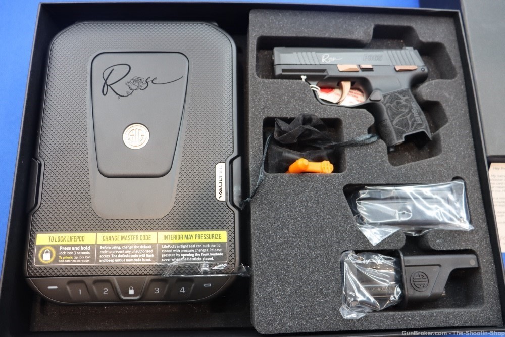 SIG SAUER Model P365 ROSE Pistol Kit 380ACP 10RD Optics Ready Compact 380 -img-1