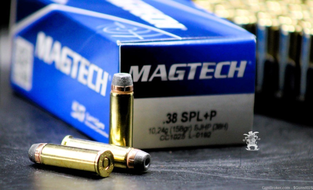 MAGTECH 38+P SPL Semi Jacketed Hollow Point  38 Special +P 158 Gr 50 Rounds-img-0
