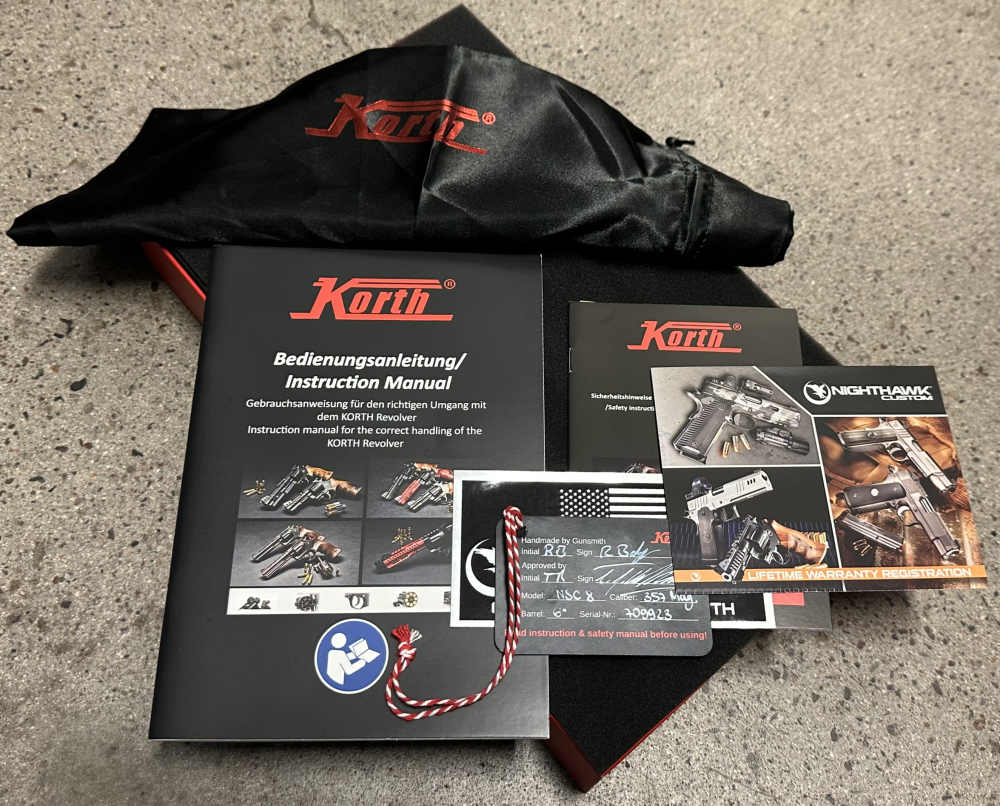 Nighthawk Custom Korth Mongoose 8 Shot 357 Magnum 6" Revolver .357 MAG 1282-img-9