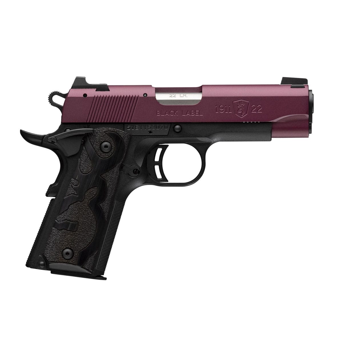 BROWNING 1911-22 Black Label Compact .22LR 3.625in 10rd Pistol 51062490-img-1