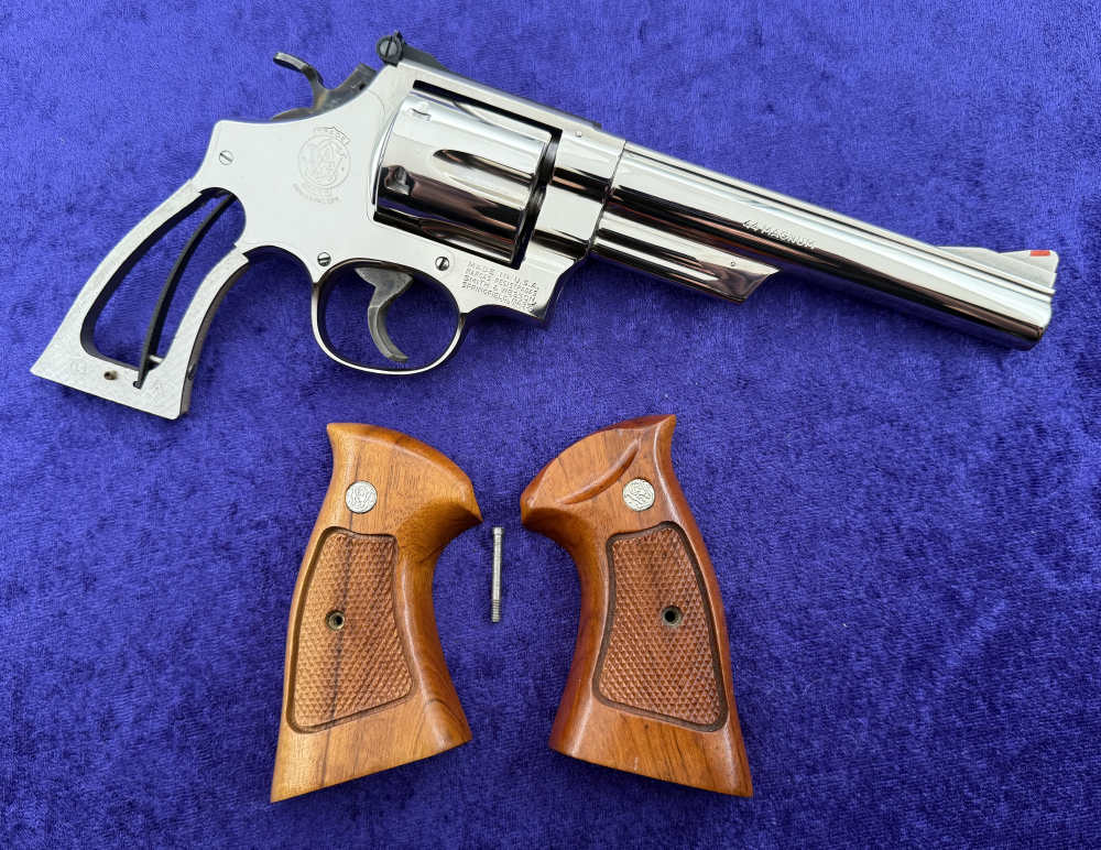 S&W 29-2 Nickel 6.5" .44 Mag Factory Test Fired Only Pres Case 1977 Receipt-img-28