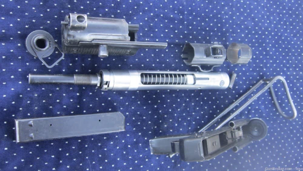 Argentine Uzi FMK parts kit W/excellent BARREL&original magazine,wire stock-img-6