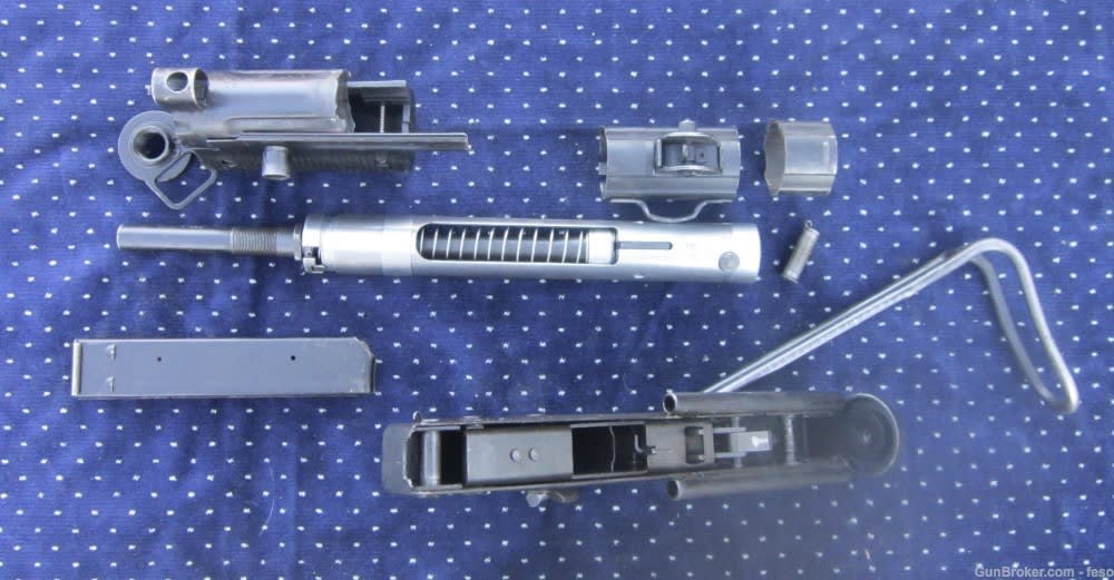 Argentine Uzi FMK parts kit W/excellent BARREL&original magazine,wire stock-img-5