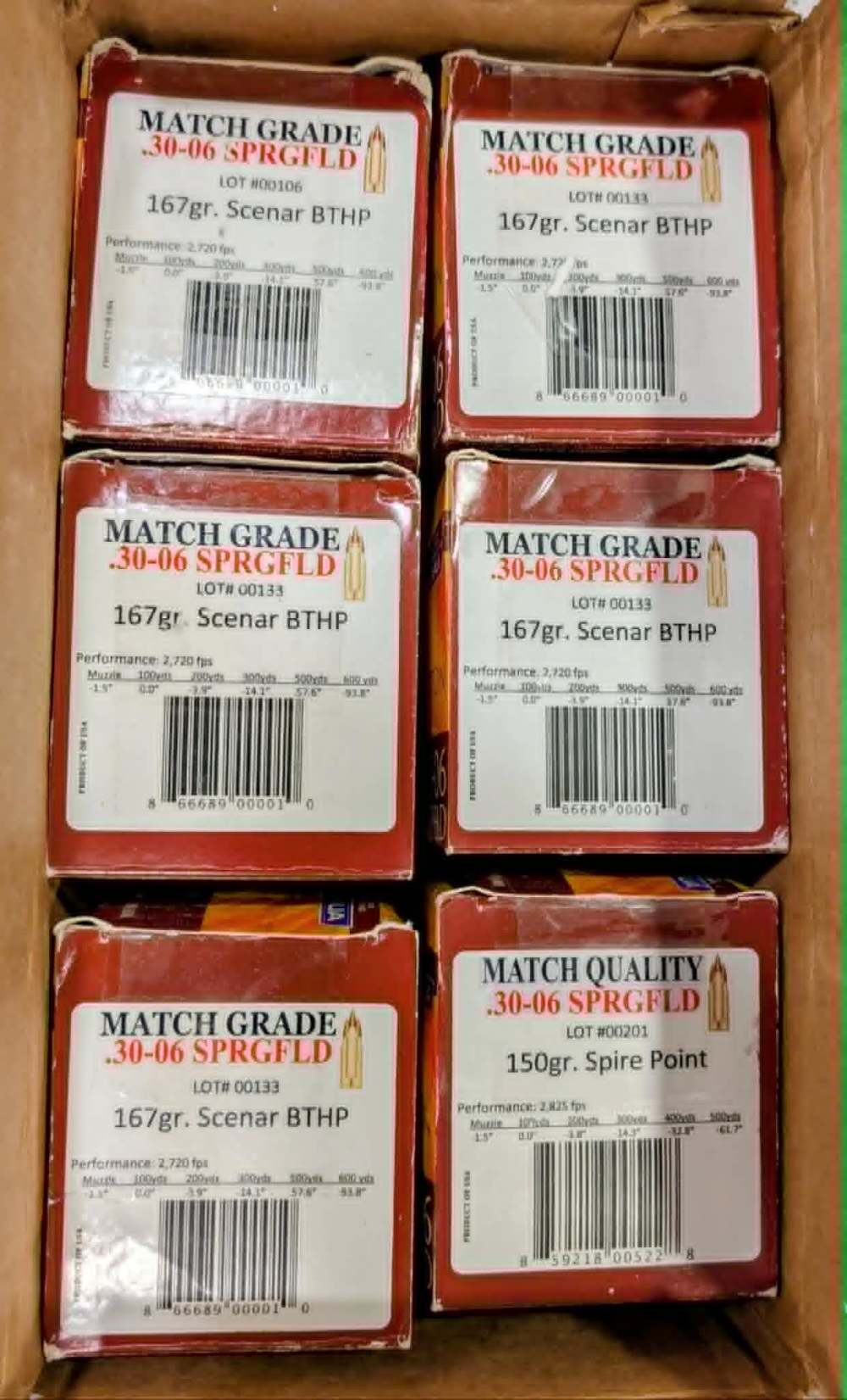 30-06 Springfield Lapua Match HSM Trophy BTHP 300 Win Mag Hornady 195gr VLD-img-5