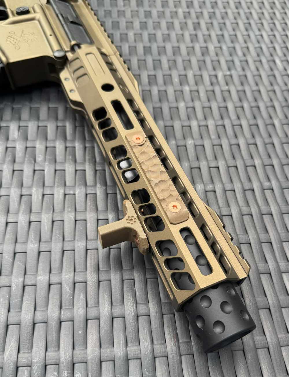 5.56 Burnt Bronze AR Pistol | 7.5" Grid Defense Upper-img-4