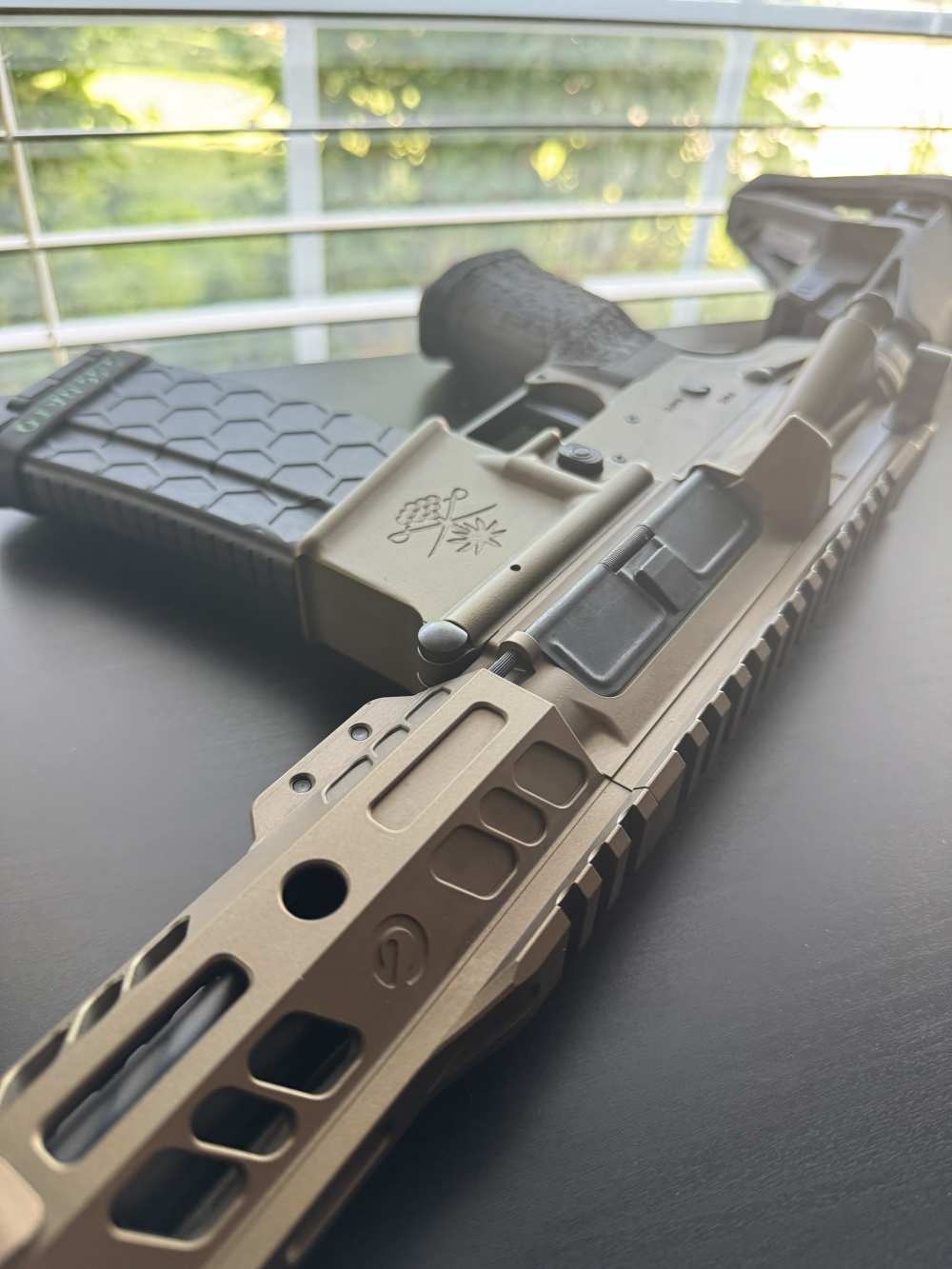 5.56 Burnt Bronze AR Pistol | 7.5" Grid Defense Upper-img-16