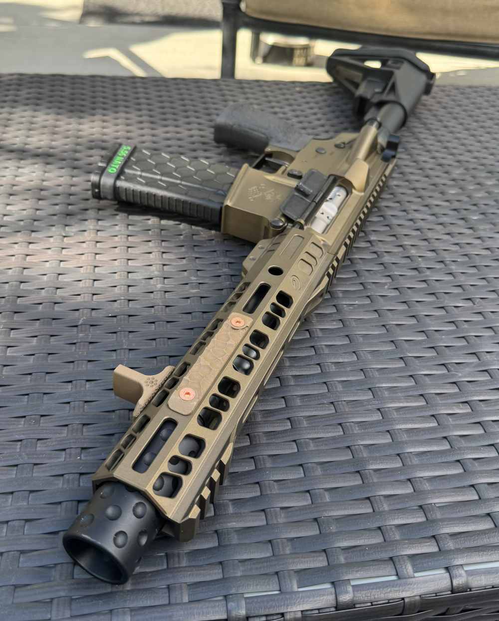 5.56 Burnt Bronze AR Pistol | 7.5" Grid Defense Upper-img-13