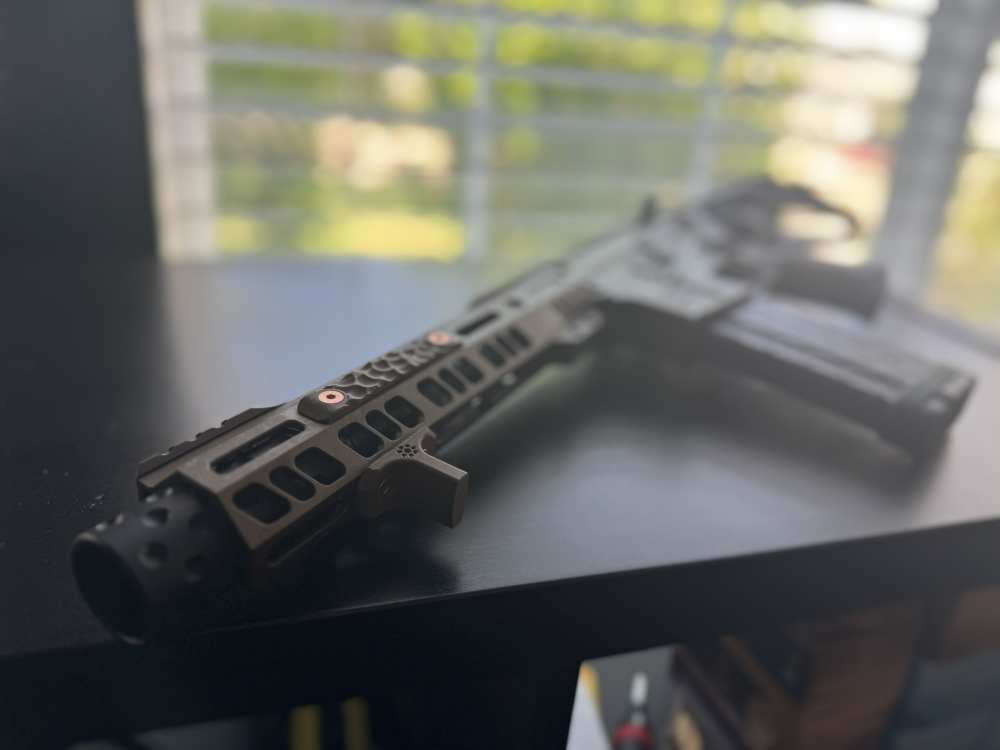 5.56 Burnt Bronze AR Pistol | 7.5" Grid Defense Upper-img-14