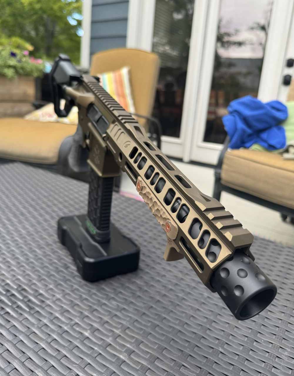 5.56 Burnt Bronze AR Pistol | 7.5" Grid Defense Upper-img-6
