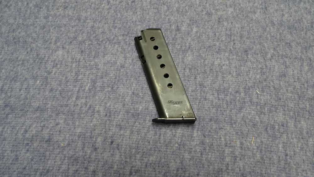 Early SIG-Sauer 7 rd.45 ACP Zipper Back Magazine West German P220 Mag P-220-img-0