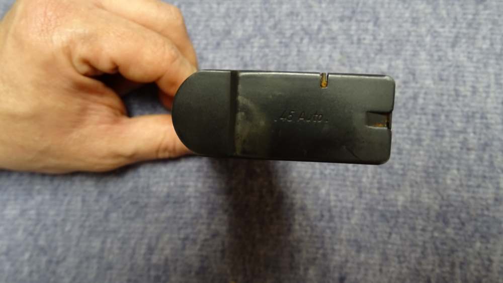 Early SIG-Sauer 7 rd.45 ACP Zipper Back Magazine West German P220 Mag P-220-img-5