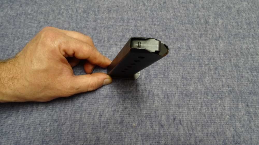 Early SIG-Sauer 7 rd.45 ACP Zipper Back Magazine West German P220 Mag P-220-img-4