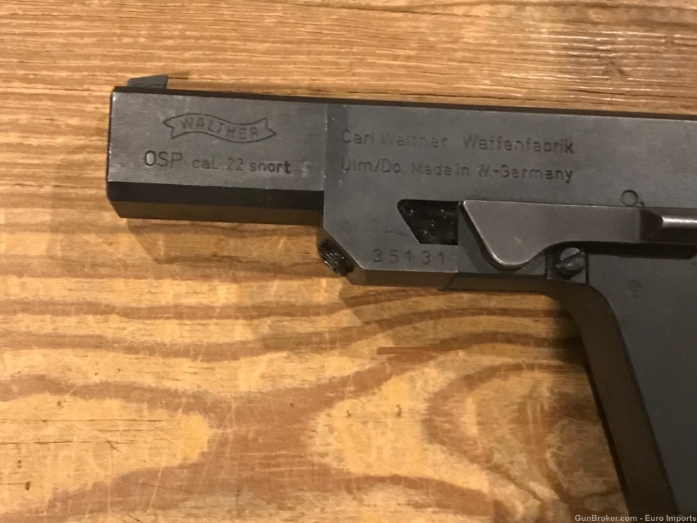 Walther OSP 2000 Rare Target .22 Short Made Germany 1995 P210 Korth M8 -img-7
