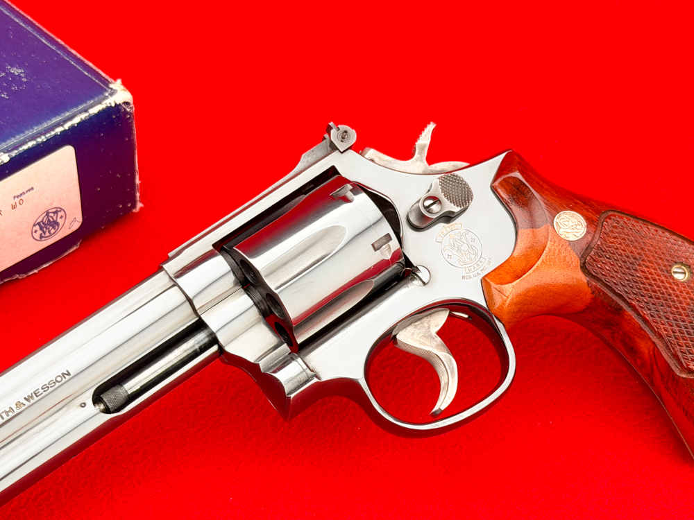 1989 S&W Model 586-1 .357 Magnum 8-3/8" Full Lug Blue w/ Matching Box-img-4