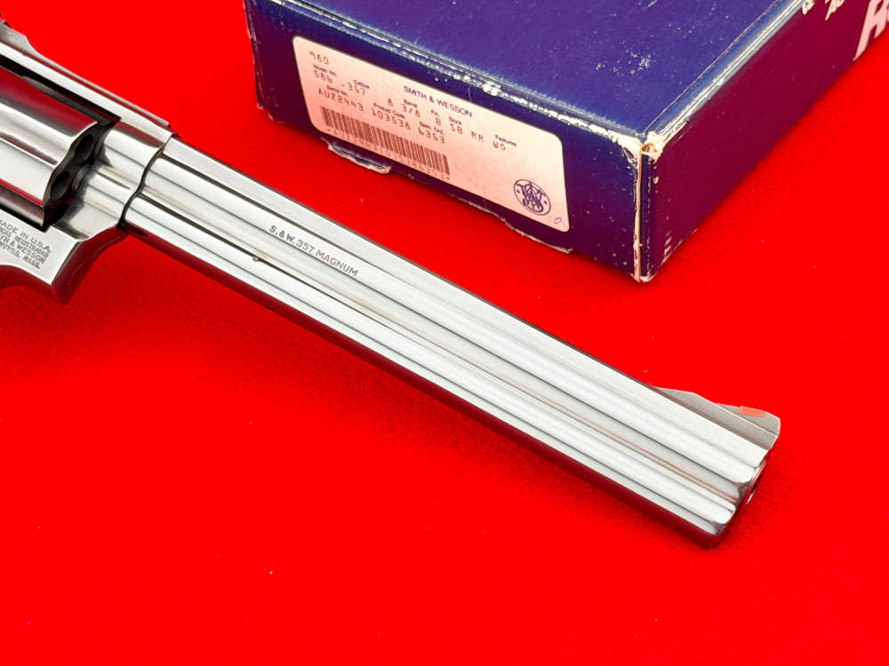 1989 S&W Model 586-1 .357 Magnum 8-3/8" Full Lug Blue w/ Matching Box-img-7