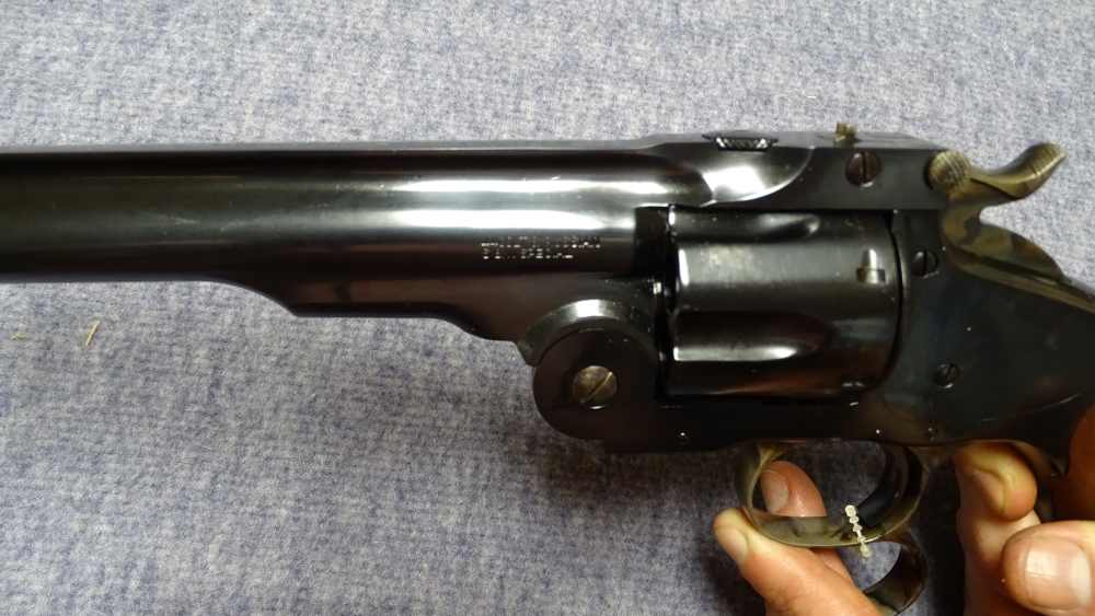 NIB Cimarron Russian S&W No.3 6.5".44 Top-Break Military Revolver Schofield-img-3