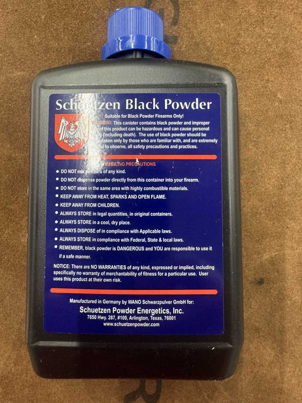 Schuetzen 3F Black Powder (FFF) 1 pound 3FA X 1# HARD TO FIND-img-1
