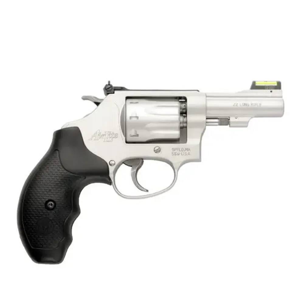 Smith & Wesson 317 AirLite Kit Gun 22 LR 3" 160221 Satin Stainless Steel -img-0
