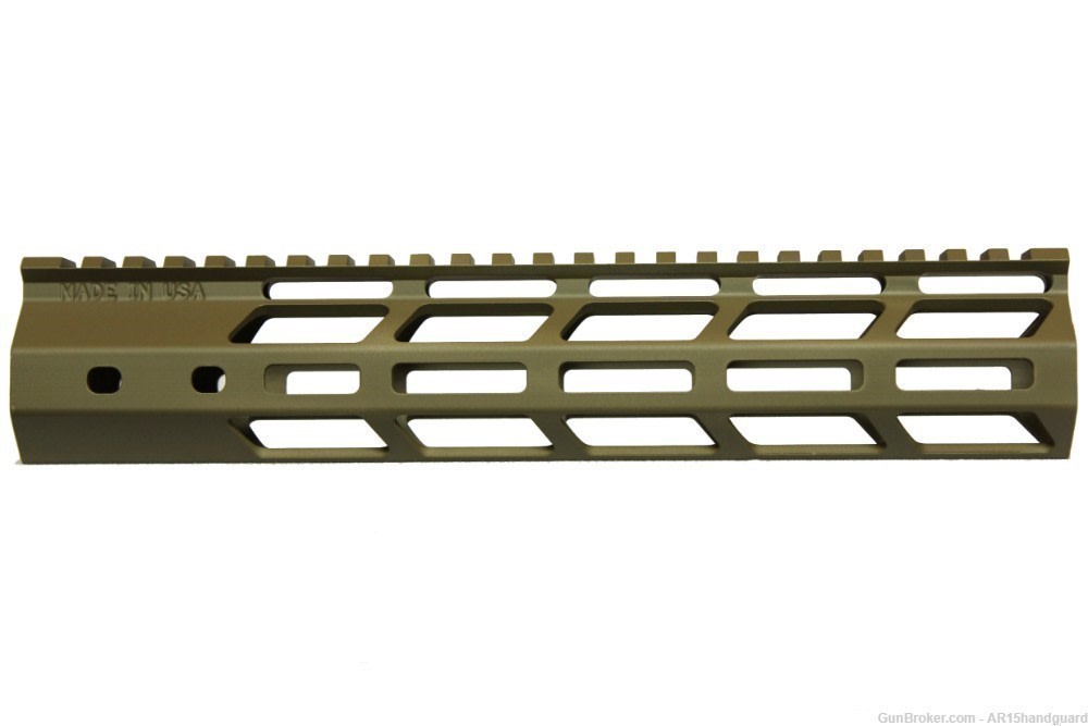 AR15 Stripped upper w/ 10" MLOK Handguard Cerakote FDE Combo (MADE IN USA)-img-1
