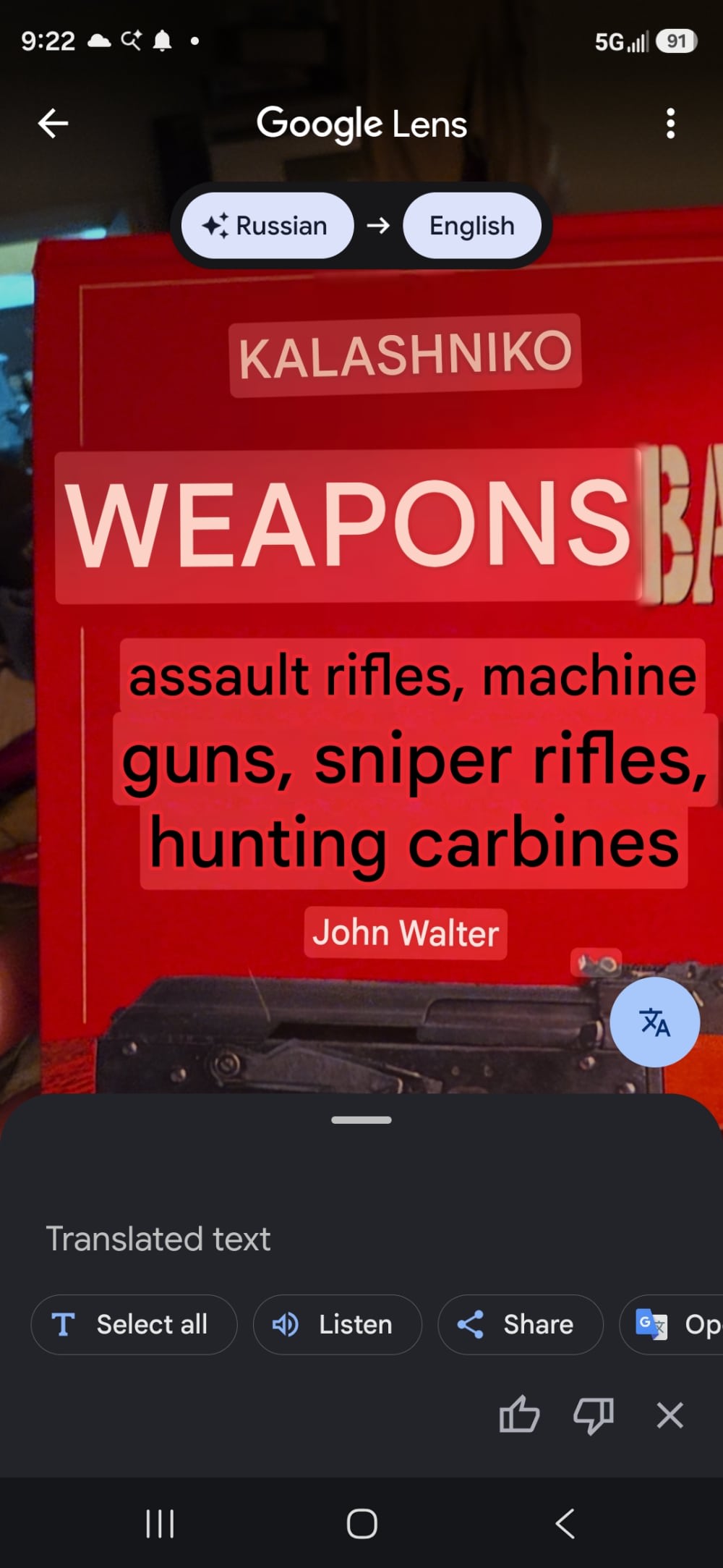 KALASHNIKOV   WEAPONS,  Book  Hard cover,  143 pages -img-3