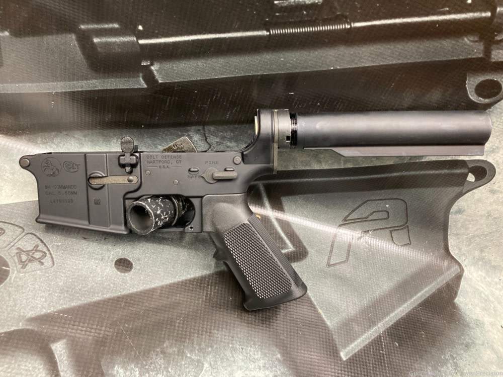 Factory Colt AR-15 M4 Commando complete lower receiver assembly ambi LE SN-img-0
